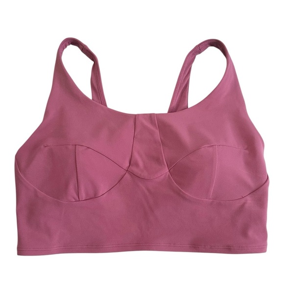 Lululemon Nulu Front-Darting Yoga Bra - Pink Blossom SZ 8 - Picture 3 of 5